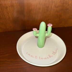 Green Cactus Jewelry Holder